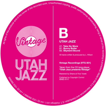 Take No More / Bunny Boiler / Skyward Bound album by Utah Jazz - Drum and Bass Cover Art