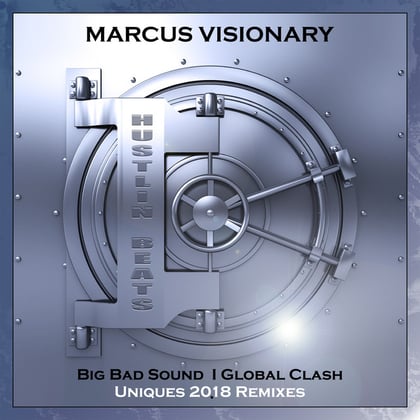 Big Bad Bass / Global Clash (Uniques Remixes) album by Marcus Visionary - Drum and Bass Cover Art