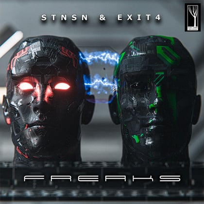Freaks album by Exit4 & STNSN - Drum and Bass Cover Art