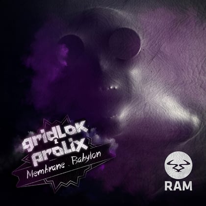 Membrane / Babylon album by Gridlok & Prolix - Drum and Bass Cover Art
