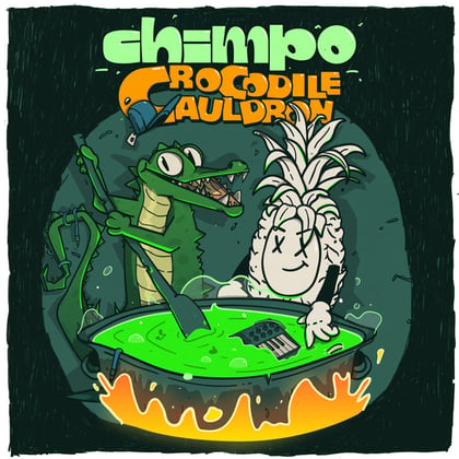 Crocodile Cauldron album by Chimpo - Drum and Bass Cover Art