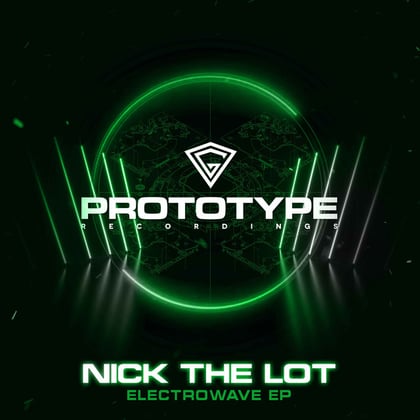Electrowave EP album by Nick The Lot - Drum and Bass Cover Art