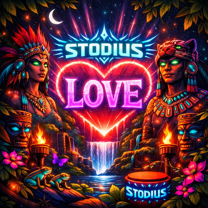 Love album by Stodius - Drum and Bass Cover Art