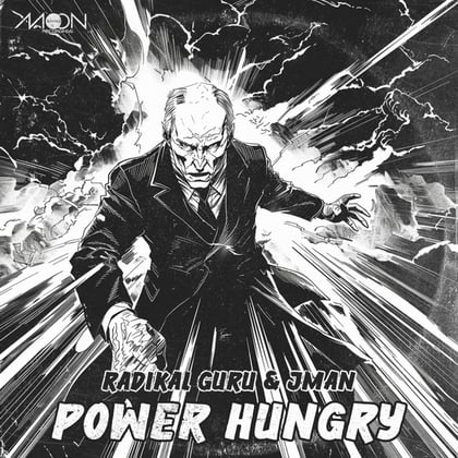 Power Hungry album by Jman & Radikal Guru - Drum and Bass Cover Art