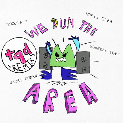 We Run The Area album by General Levy, Idris Elba & Toddla T - Drum and Bass Cover Art