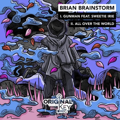 Gunman album by Brian Brainstorm - Drum and Bass Cover Art