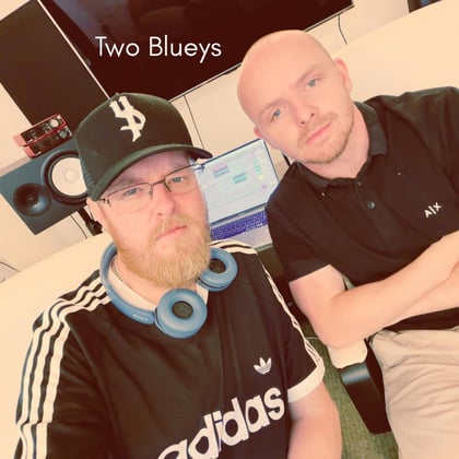 Two Blueys album by Vibe Chemistry, Elro & Lupole - Drum and Bass Cover Art