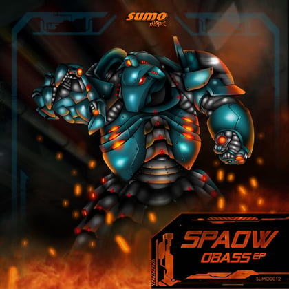 Obass EP album by Spaow - Drum and Bass Cover Art