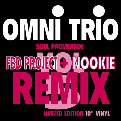 Living for the Future (FBD Project Remix) / Soul Promenade (Nookie Remix) album by Omni Trio - Drum and Bass Cover Art