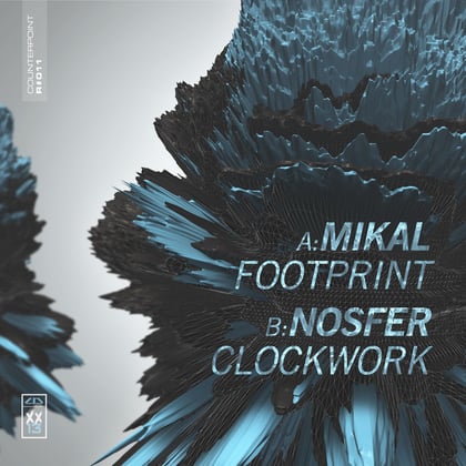 Footprint / Clockwork album by Mikal - Drum and Bass Cover Art