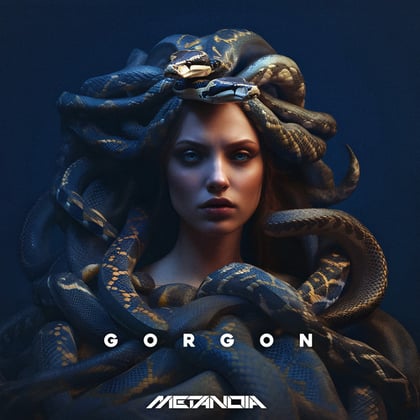 Gorgon album by Metanoia - Drum and Bass Cover Art