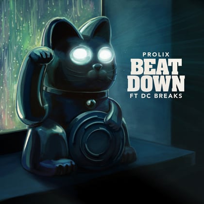 Beat Down album by DC Breaks & Prolix - Drum and Bass Cover Art
