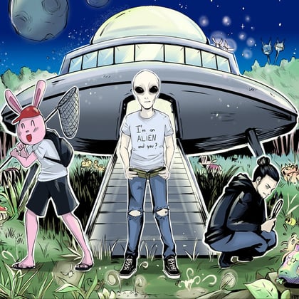 New World album by Tanukichi - Drum and Bass Cover Art