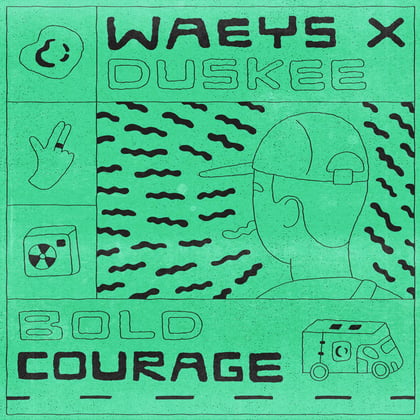 Bold Courage album by Voltage, Waeys & Duskee - Drum and Bass Cover Art