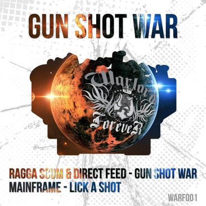 Gun Shot War album by Direct Feed, Ragga Scum & Mainframe - Drum and Bass Cover Art