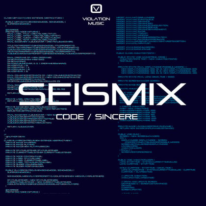 Sincere / Code album by Seismix - Drum and Bass Cover Art