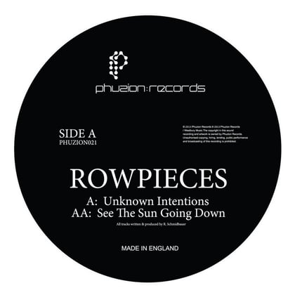 Unknown Intentions / See the Sun Going Down album by Rowpieces - Drum and Bass Cover Art