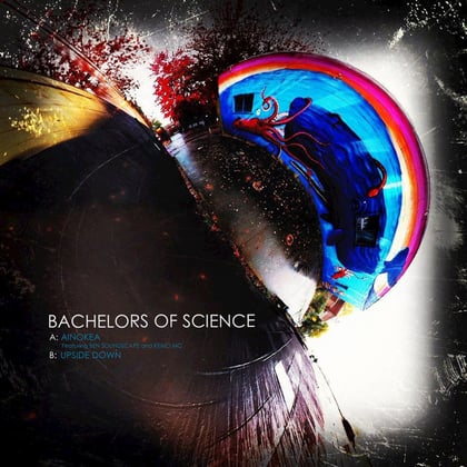 Ainokea / Upside Down album by Bachelors of Science - Drum and Bass Cover Art