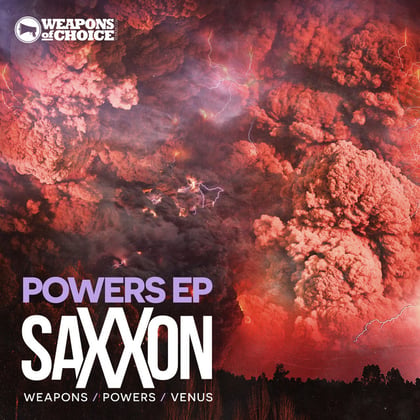 Powers album by Saxxon - Drum and Bass Cover Art