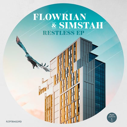 Restless album by Flowrian & Simstah - Drum and Bass Cover Art