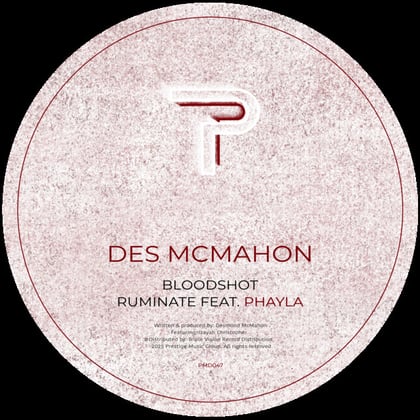 Bloodshot / Ruminate Feat. Phayla album by Des McMahon - Drum and Bass Cover Art