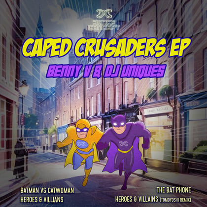 Caped Crusaders EP album by Benny V - Drum and Bass Cover Art