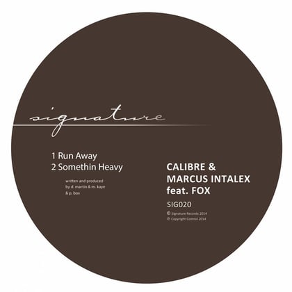 Run Away / Something Heavy album by dBridge, Calibre, Marcus Intalex & Fox - Drum and Bass Cover Art
