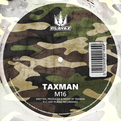 M16 album by Taxman - Drum and Bass Cover Art