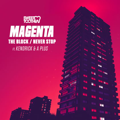 The Block / Never Stop album by Magenta - Drum and Bass Cover Art