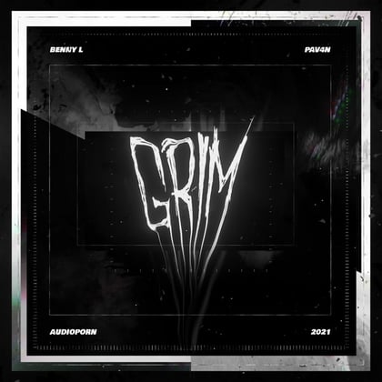 Grim album by Benny L & PAV4N - Drum and Bass Cover Art