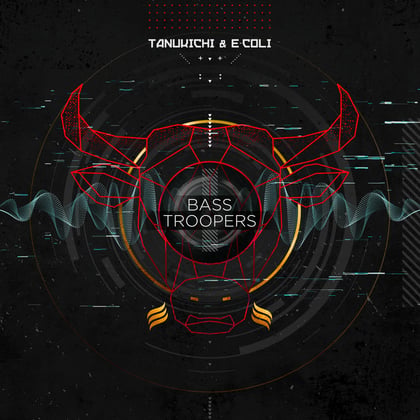 Bass Troopers album by Tanukichi - Drum and Bass Cover Art