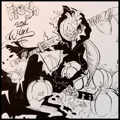 Flesh and Wine album by Levia - Drum and Bass Cover Art