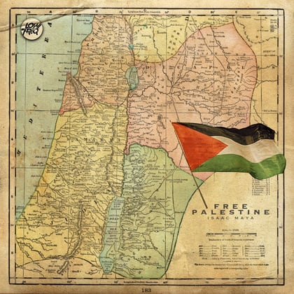 Free Palestine album by Isaac Maya - Drum and Bass Cover Art