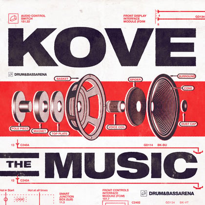 The Music album by Kove - Drum and Bass Cover Art