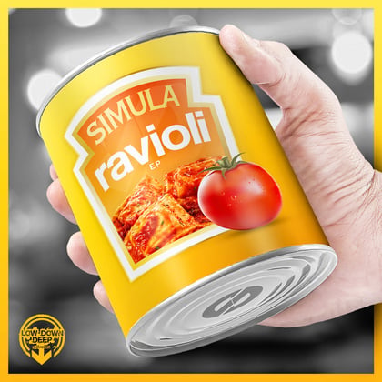 Ravioli album by Simula - Drum and Bass Cover Art