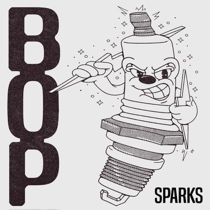 Sparks album by BOP - Drum and Bass Cover Art