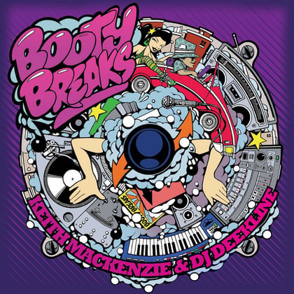Booty Breaks album by Deekline - Drum and Bass Cover Art