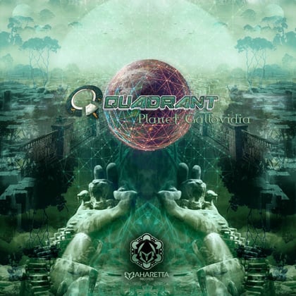 Planet Gallovidia album by Quadrant & DEAD BATTERY - Drum and Bass Cover Art