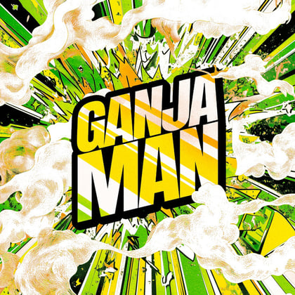 Ganja Man album by Kasra & MadStarBase - Drum and Bass Cover Art