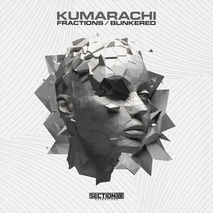 Fractions / Blinkered album by Kumarachi - Drum and Bass Cover Art
