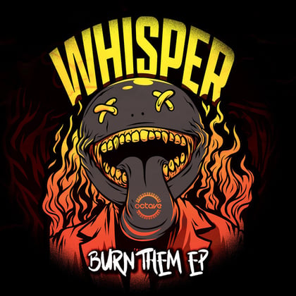 Burn Them EP album by Whisper - Drum and Bass Cover Art