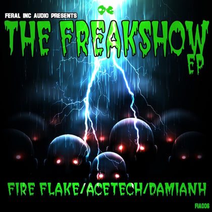 The Freakshow EP album by DamianH - Drum and Bass Cover Art