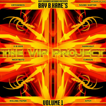 The VIP Project Vol. 1 album by Bay B Kane - Drum and Bass Cover Art