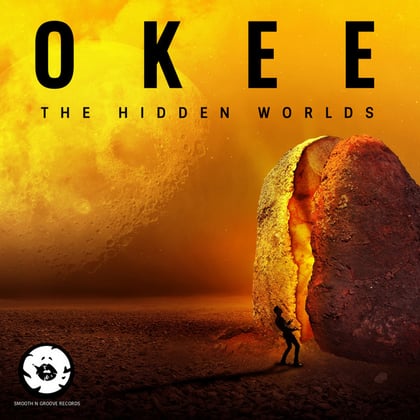The Hidden Worlds album by Okee - Drum and Bass Cover Art