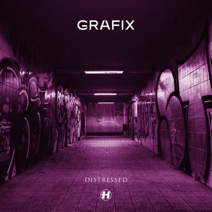 Distressed album by Grafix - Drum and Bass Cover Art