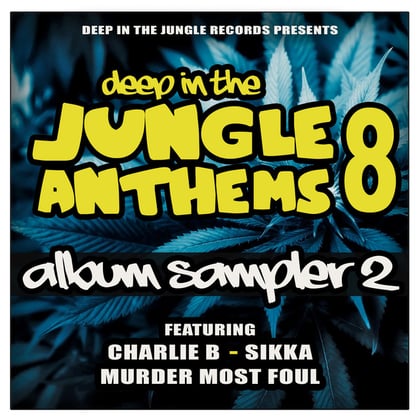 Deep In The Jungle Anthems 8 - LP Sampler 2 album by Charlie B - Drum and Bass Cover Art