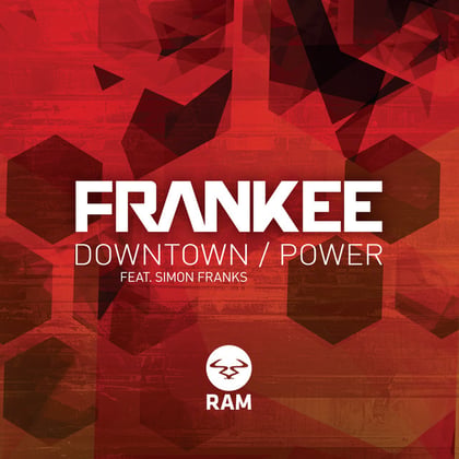 Downtown / Power album by Frankee - Drum and Bass Cover Art