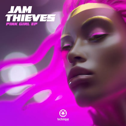 Pink Girl EP album by Jam Thieves - Drum and Bass Cover Art