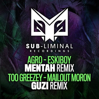 Eskiboy & Mailout Moron Remixes album by Agro & Too Greezey - Drum and Bass Cover Art