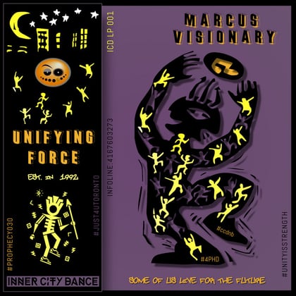 Unifying Force LP album by Marcus Visionary - Drum and Bass Cover Art